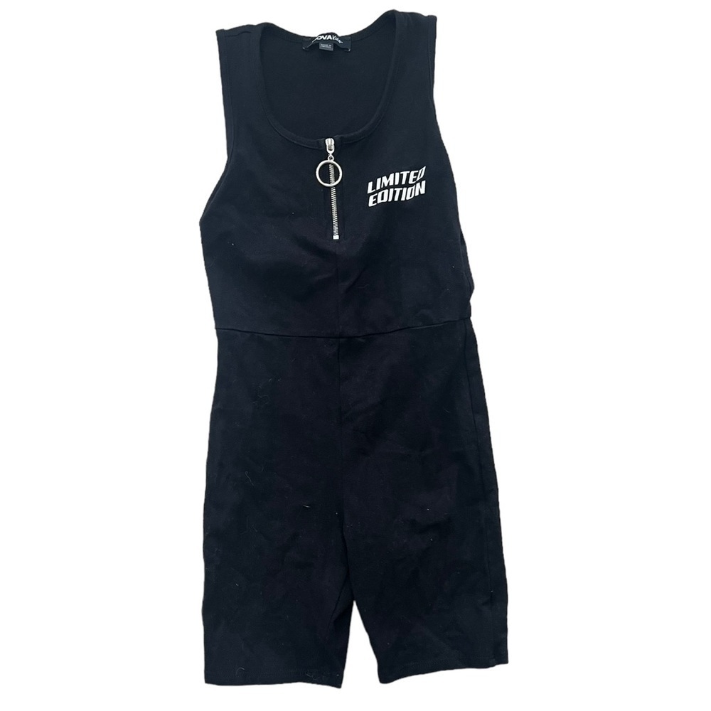 Fashion Nova Kids Limited Edition one piece romper size 6 little girls black